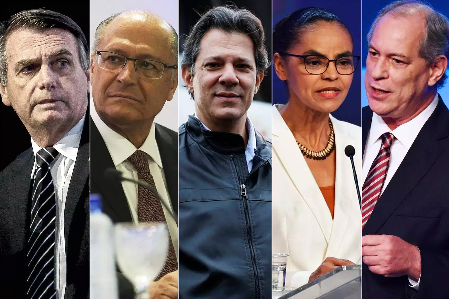 Bolsonaro, Alckmin, Haddad, Silva and Gomes, the main candidates for Brazilian Presidential election