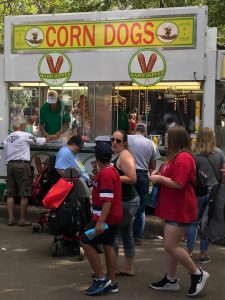 A corndog stall at the Minnesota State Fair