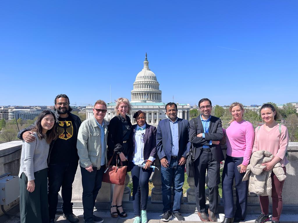 WPI 2022 fellows in front of the White House